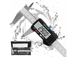 Calibrador Digital Vernier De 150 Mm, Acero Inoxidable, Pantalla Lcd, Alta Precisión De 0,01 Mm, Conversión Mm/pulgada.