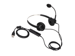 Fone De Ouvido Usb Biaural Profissional Com Microfone, Ajuste De Volume E Silenciamento Para Negócios H360d-usb-1