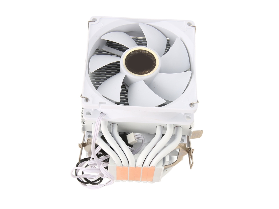 Disipador de CPU de doble torre 2026dn de 9 cm con 6 tubos de cobre y 2 ventiladores silenciosos para Intel/AMD.