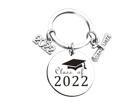 Chaveiro com etiqueta Turma de 2022 para formatura INF