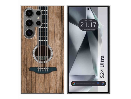 Funda Silicona para Samsung Galaxy S24 Ultra 5G diseño Madera 11 Dibujos TUMUNDOSMARTPHONE