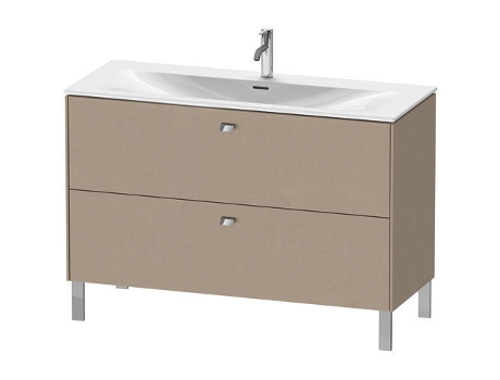 Mueble de lavabo DURAVIT Brioso vertical 122,0 x 47,9 cm 2 cajones incl. recorte de sifón y delantal para lavabo Viu 234412