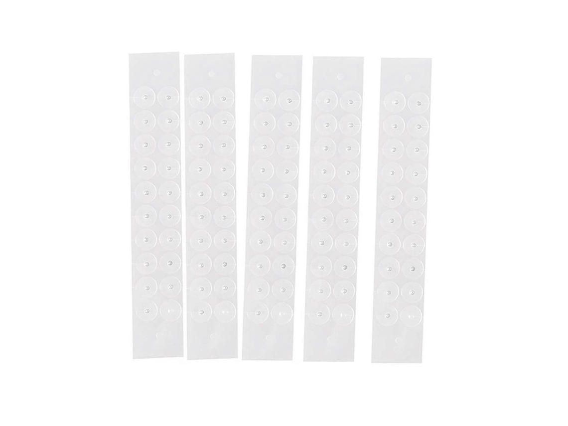 100 Parches Desechables Plateados Para Masaje De Orejas, Fáciles De Usar, Adhesivo Transparente.