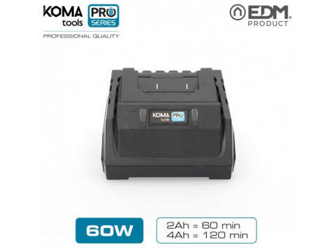Cargador De Bateria De 60W KOMA TOOLS Bateria Serie Edm