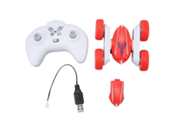 Coche Acrobático Rc De 2,4 Ghz Con Rotación De 360°, Anticolisión, Control Remoto Eléctrico, Mini, Doble Cara, Rojo.