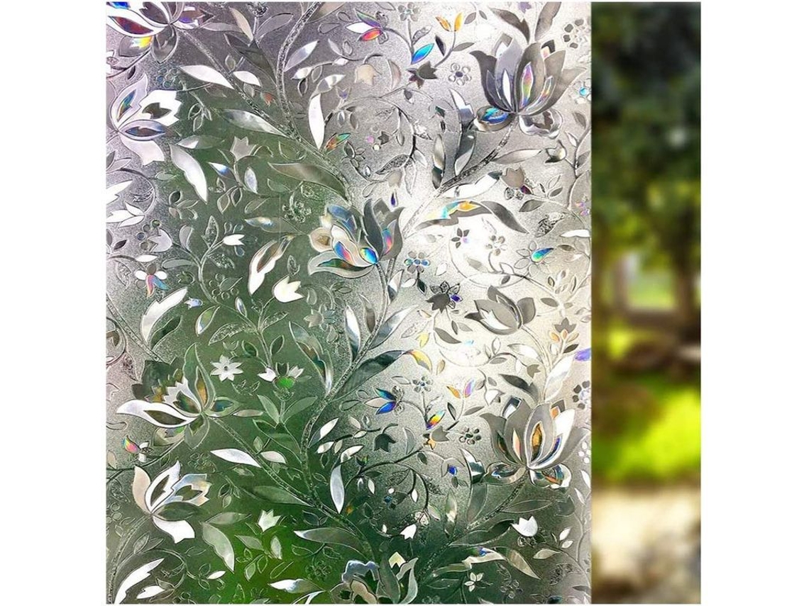 Pelicula De Ventana Decorativa 3d Anti-uv Sin Adhesivo, Control De Calor Y Privacidad Para Hogar Y Oficina