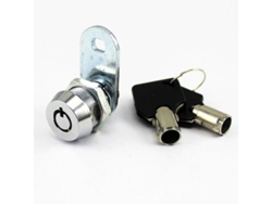 Cerradura Tubular Con Cilindro De 17 Mm Y Revestimiento Termocromado, 2 Llaves, Para Cajón De Caravana.