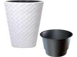 Maceta PROSPERPLAST Matuba (Blanco - 30 x 30 x 35 cm)