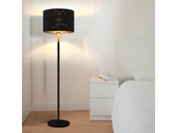 Lámpara de pie moderna Nttlife para salón, E27, 40 W, color negro, 144 cm, Nettlife