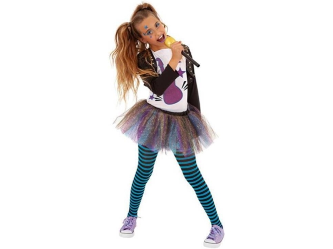 Disfraz de Niña DISFRAZZES Cantante Pop Azul (Talla: 8 a 10 años)