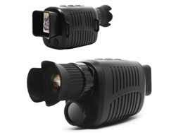 Monocular de visión nocturna con lector de tarjetas, IP54, resistente al agua, 7 niveles de visión nocturna infrarroja ajustable, color negro, Yizhood
