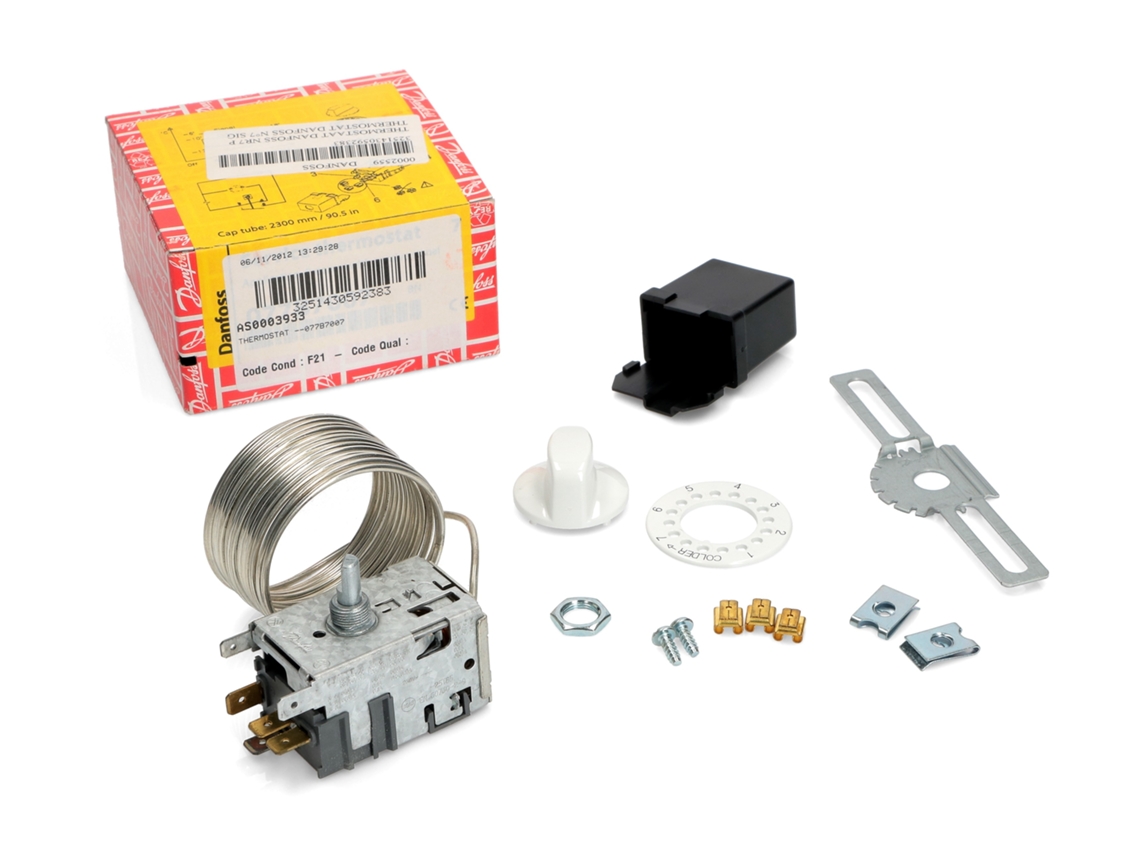 Kit De Termostato De Congelador 077b7007 2c Capilar 2300mm - Danfoss Para Frigorífico/congelador Trf007df