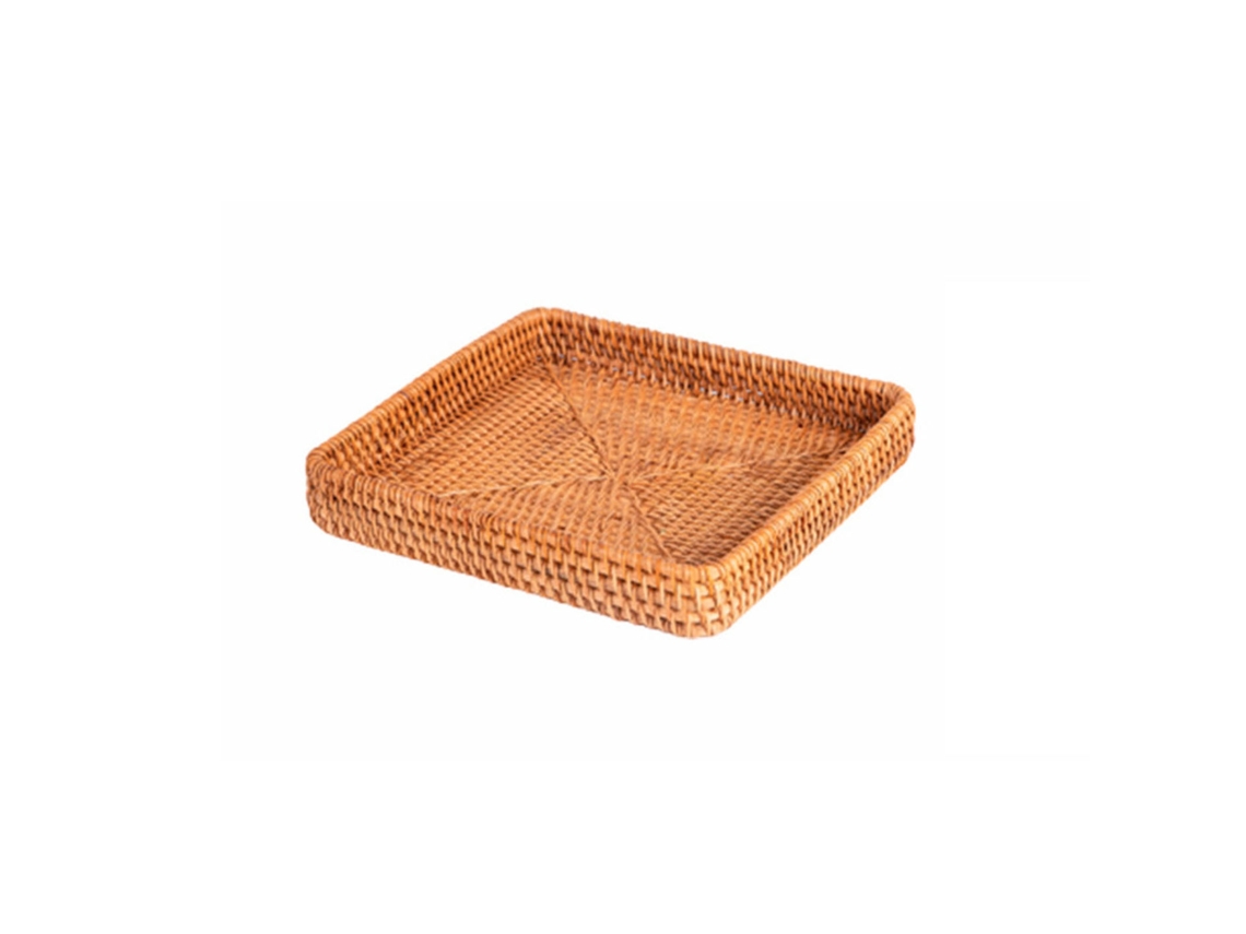 Cesta de ratán, bandeja de almacenamiento para baño, mesa de centro RNEMITERY