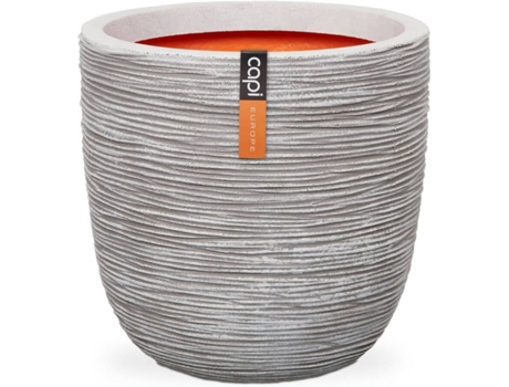 Macetero Nature Rib color marfil KOFI935 (54x52 cm)