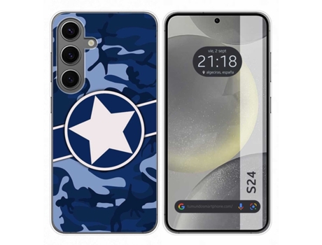 Funda Silicona para Samsung Galaxy S24 5G diseño Camuflaje 03 Dibujos TUMUNDOSMARTPHONE