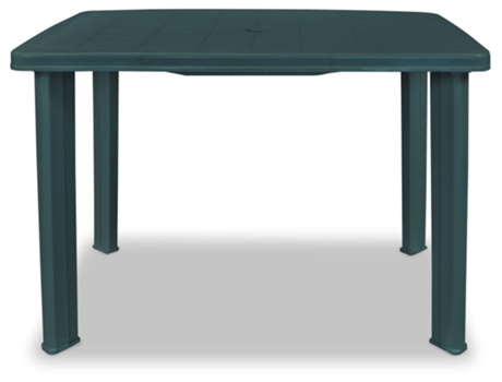 Mesa Jardin VIDAXL Verde Plástico (101x68x72 cm)