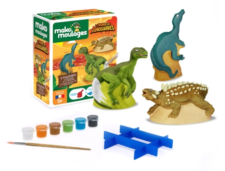 Juego Criativo MAKO CRÉATIONS Caja de Moldeo 3 Dinosaurios (Edad Mínima Recomendada: 4 años)