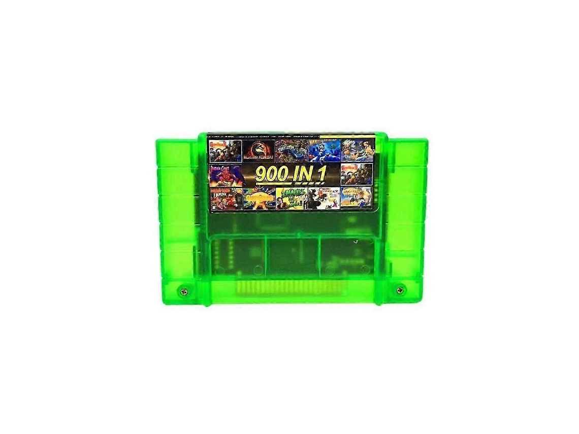 Placa de consola de juegos Super DIY Retro 900 en 1 Pro para juegos de 16 bits, verde GOKOCO