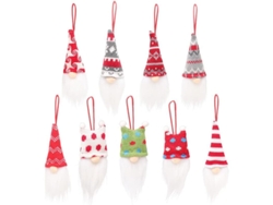 Colgantes De Peluche Hechos A Mano Con Forma De Gnomo Y Dos Criaturas, Decoración Para El Hogar En Suecia, 9 Piezas.