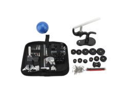 Relógio De Pulso Unissex Casual Couro Pu Ouro Rosa+cinza Com Kit Reparo Profissional