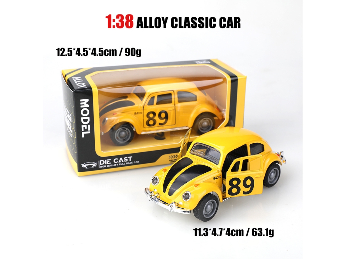 Modelo De Coche De Metal Fundido A Escala 1/38, Modelo De Coche Clásico, Juguete Para Niños