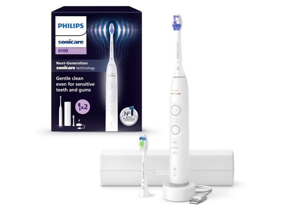 Cepillo de dientes eléctrico Philips Hx7410/02 Sonicare Serie 6500 blanco