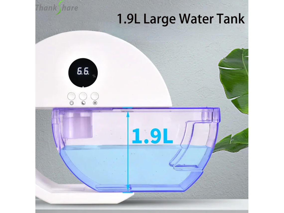 Deshumidificador/secador de aire MDUG de 1,9 l, eléctrico, silencioso, ideal para dormitorios y armarios.