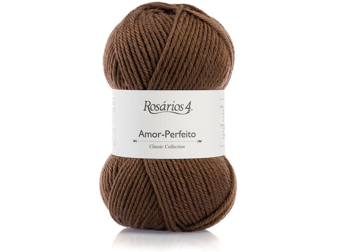 Hilo de Lana ROSARIOS 4 Amor-Perfeito P149878 (Marrón - 10x18x6 cm - Lana)