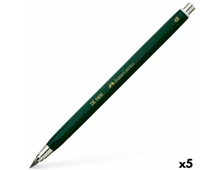 Portaminas FABER-CASTELL tk 9400 3 3,15 mm verde (5 unidades)