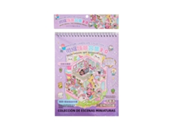 Juego de 20 hojas de pegatinas coleccionables con paisajes de dibujos animados en 3D MDUG