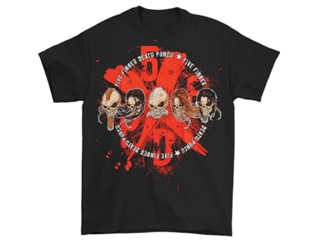 Camiseta ROCKINSTONE Five Finger Death Punch 5xFxDxPx (L)