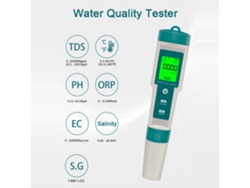 Medidor Digital Portátil De Calidad Del Agua 7 En 1 Con Ph/tds/ec/salinidad/orp/sg/temperatura