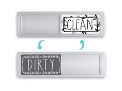 Letrero Magnético Para Clean/sucio Lavavajillas Con 2 Adhesivos De Doble Cara