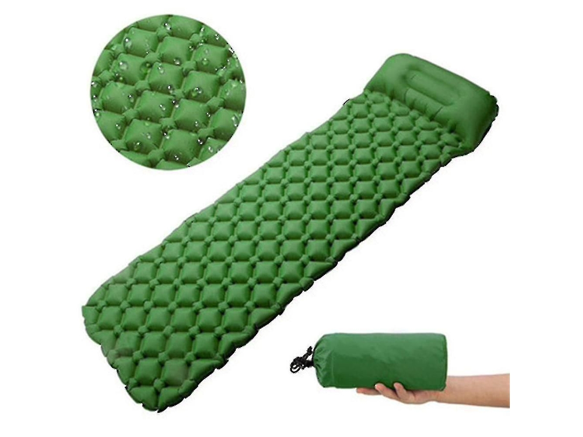Colchoneta Ultraligera Con Almohada Incorporada, Colchón Inflable Para Acampar, Ideal Para Mochileros, Viajes Y Senderismo. Colchoneta De Camping Compacta Y Portátil.