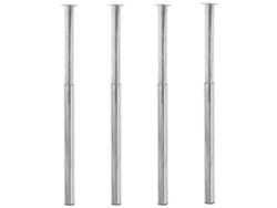Patas de mesa telescópicas (4 unidades, 710 mm x 1100 mm), cromadas, DKD HOME DECOR