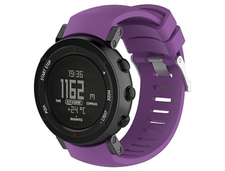 Correa Smartwatch Para Suunto Core Alu Negro Morado VENISYMLIS