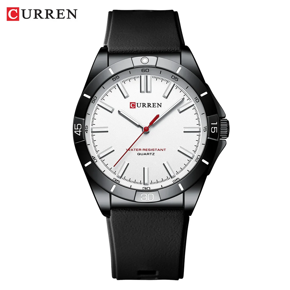 (blanco Y Negro) Reloj Para Hombre, Resistente Al Agua Hasta 30 Metros, Marca Líder, Casual Y Elegante.
