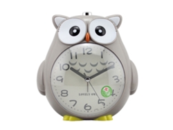 Reloj Despertador Con Luz Nocturna Silenciosa Y Función De Repetición, Con Forma De Búho, Para Niños.