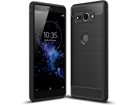 Carcasa Sony Xperia XZ2 Compact Multi4you Gel TPU Carbono Negro