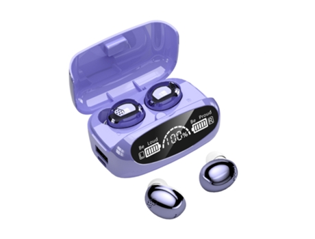 Auriculares Bluetooth True Inalámbrico CHRONUS M32 (In Ear - Micrófono - Morado)