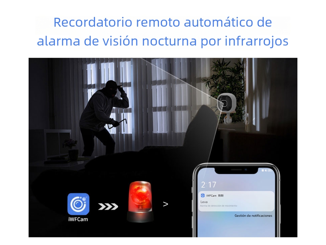 Cámaras de monitoreo remoto inalámbricas Wi-Fi inteligentes Mdugmini 1080p con memoria de 128 GB
