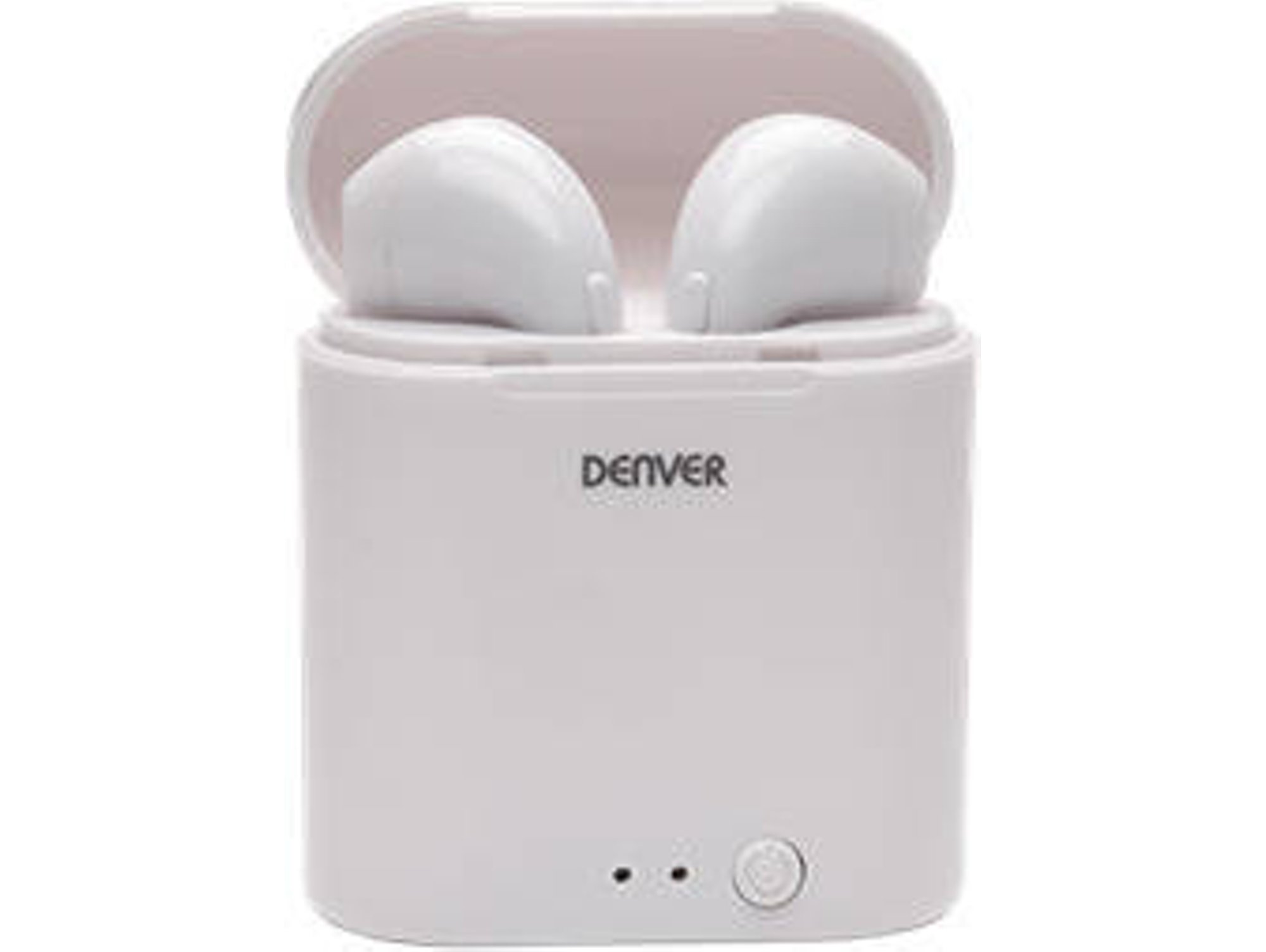 Auriculares Bluetooth True Wireless DENVER Twe-36 (In Ear - Micrófono - Blanco)