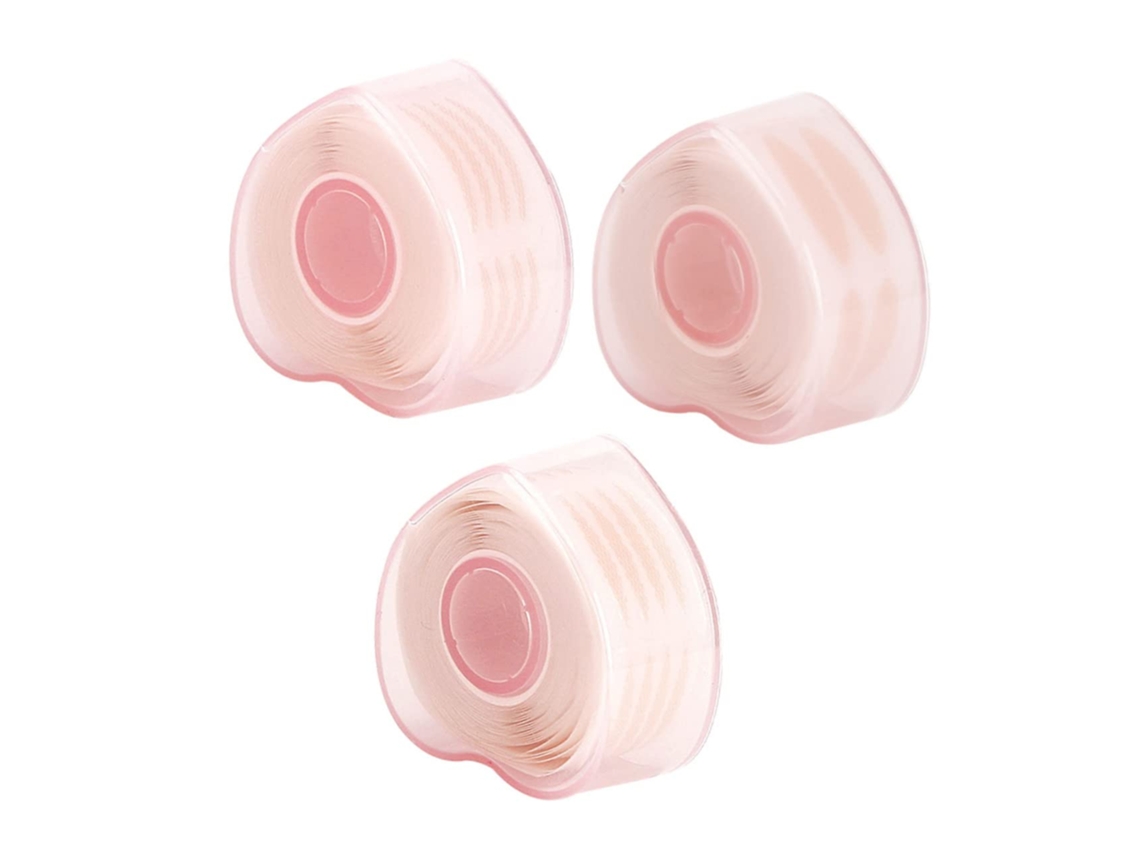 3 Rollos De Parches Autoadhesivos Para Párpados, Doble Encaje Para Una Mirada Natural.
