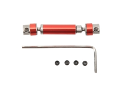 Eje De Transmisión De Acero Para Coche Rc Axial 1/24 Scx24, Accesorio De Escalada De 45-60 Mm, Rojo