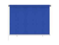vidaXL Persiana enrollable de jardín HDPE azul 200x140 cm