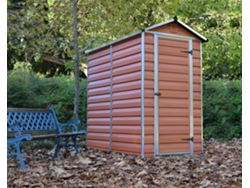 CANOPIA Claraboya Caseta de Jardín de Policarbonato 176X120X203 cm Ámbar