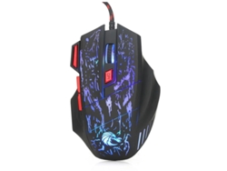 Ratón para juegos Yizhood H300 con cable USB, retroiluminado 3D, compatible con Windows, Mac OS, PC y portátiles, con luz de respiración, 7 botones, color negro