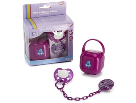 Set de chupete y portachupetes Monster THERMOBABY