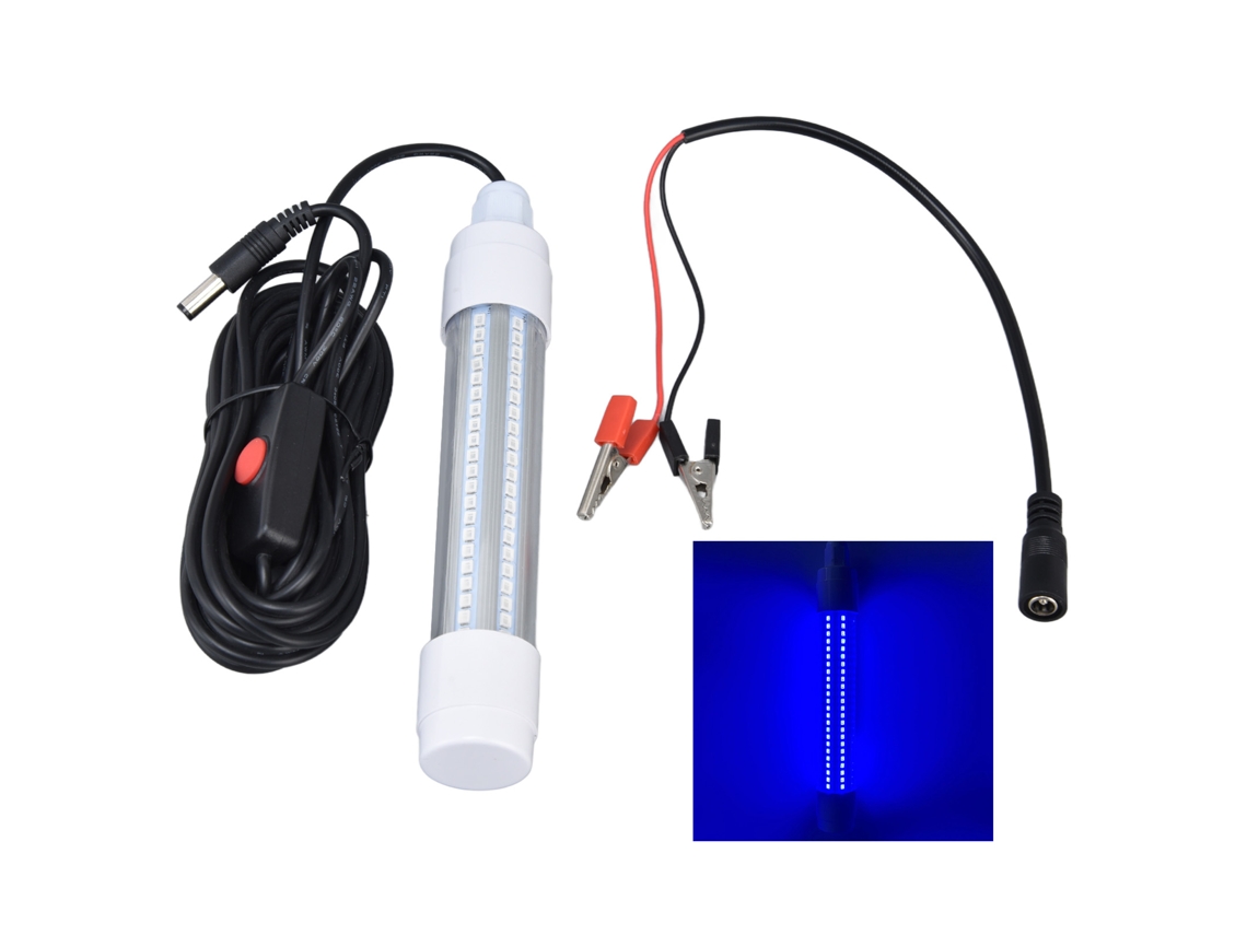 2026-luz De Pesca Sumergible 126 Led Ip68 Impermeable 1000lm 13w Ac12-36v Luz Azul Accesorio De Pesca Nocturna