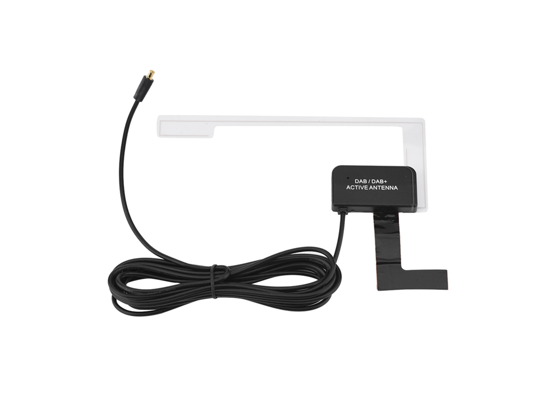 Antena de radio digital DAB para coche (montaje en cristal, conector macho MCX)